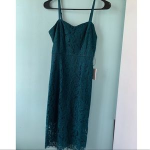 LULU GREEN LACE DRESS NEVER WORN
